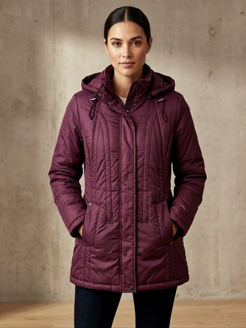 Maroon Coat L Croft & Barrow Jacket